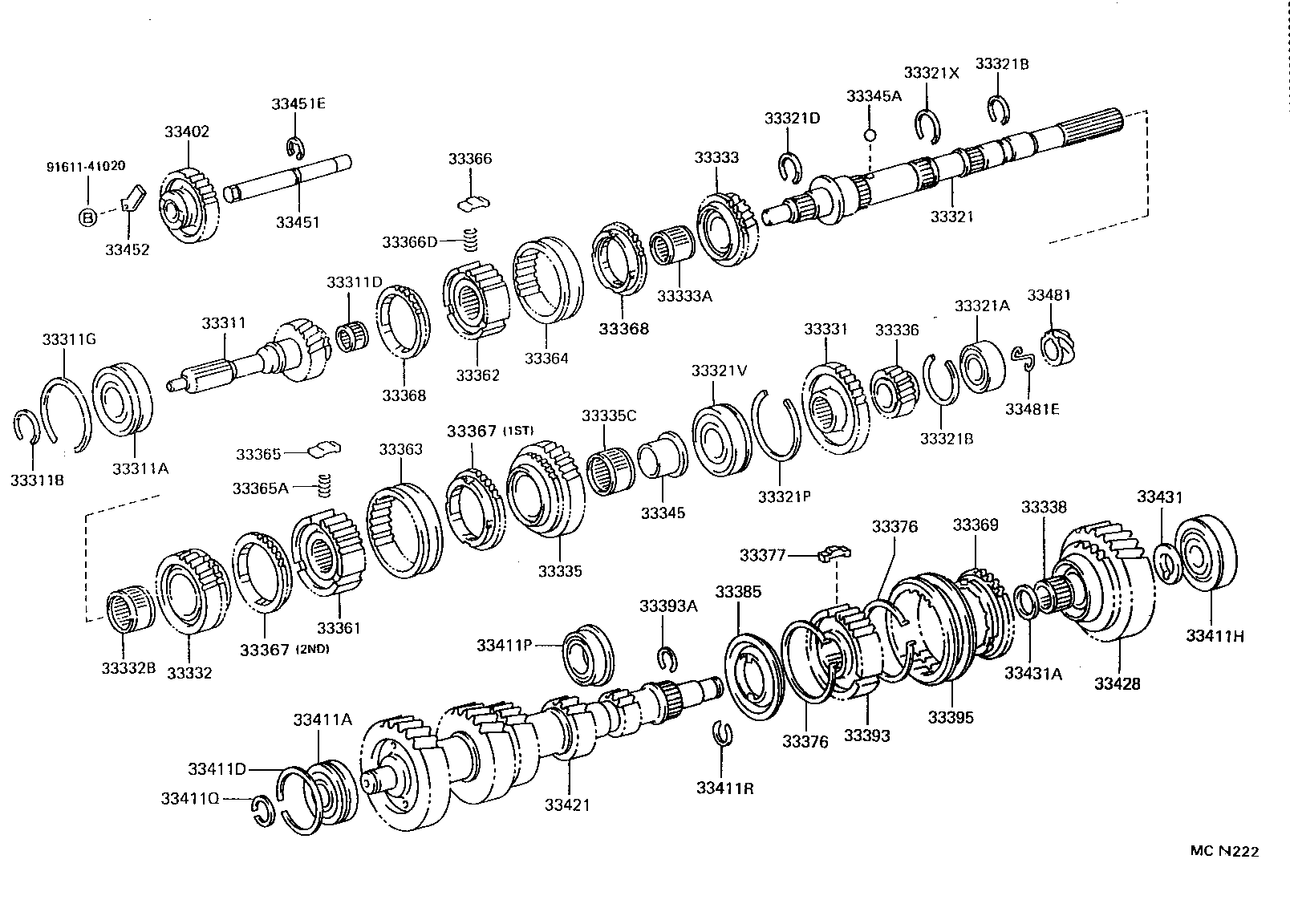 33481-35130 GEAR, SPEEDOMETER DRIVE (MTM) product image