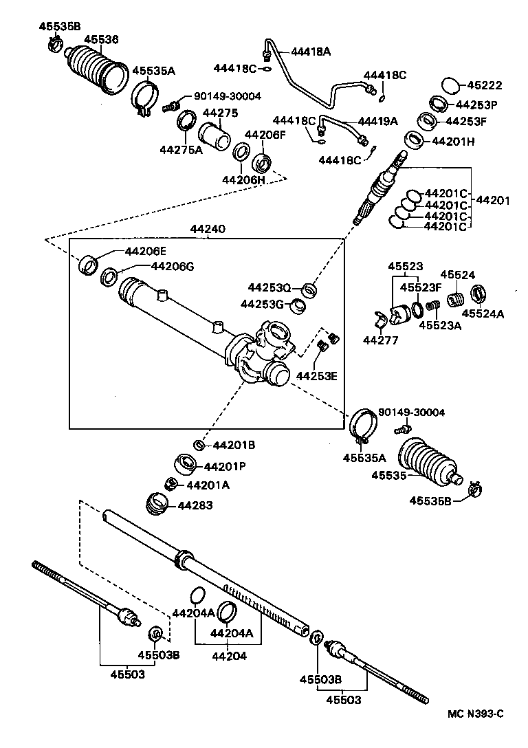44201-12370 VALVE SUB-ASSY, POWER STEERING CONTROL product image