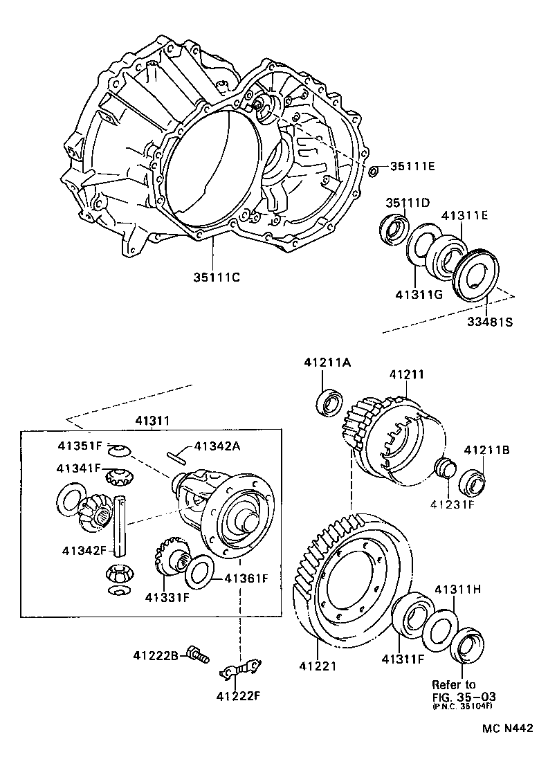 90311-34020 SEAL, OIL(FOR DIFFERENTIAL SIDE BEARING RETAINER) product image