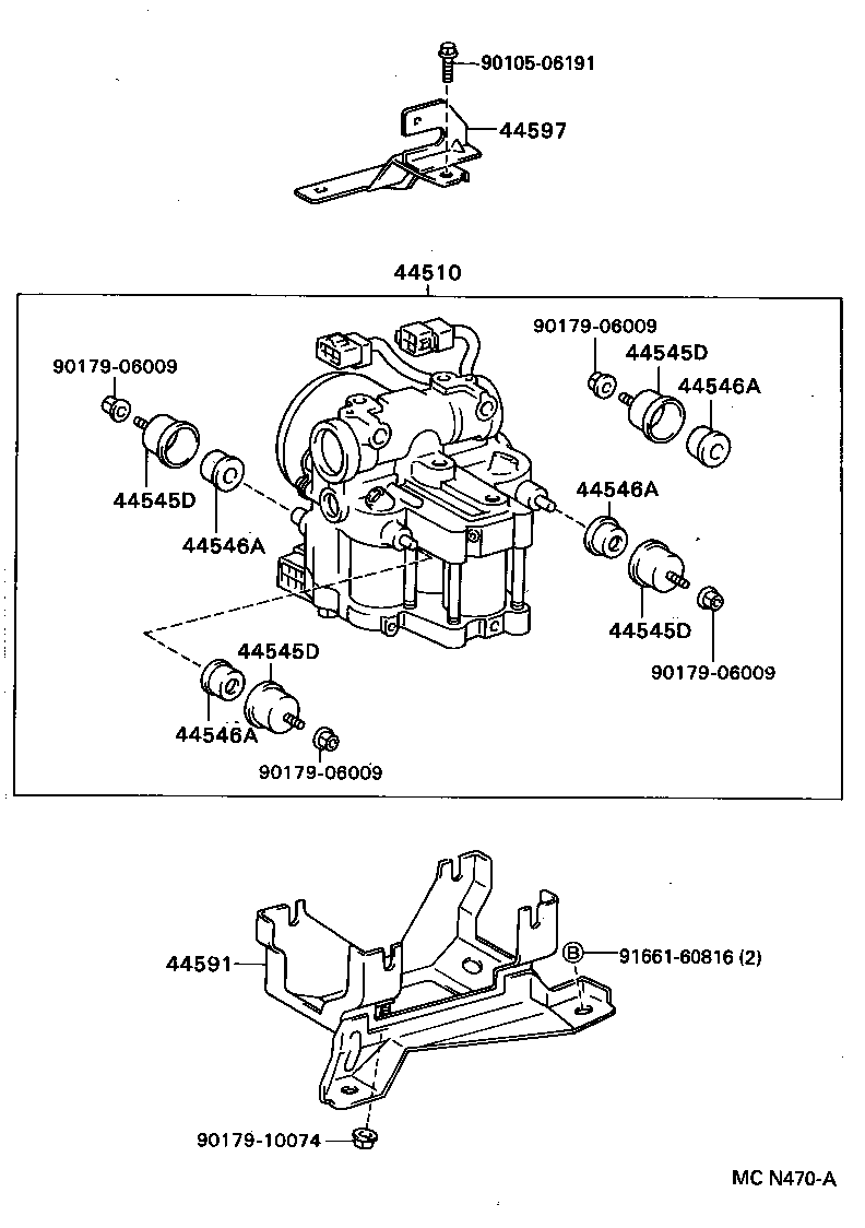 44510-32040 ACTUATOR ASSY, BRAKE product image