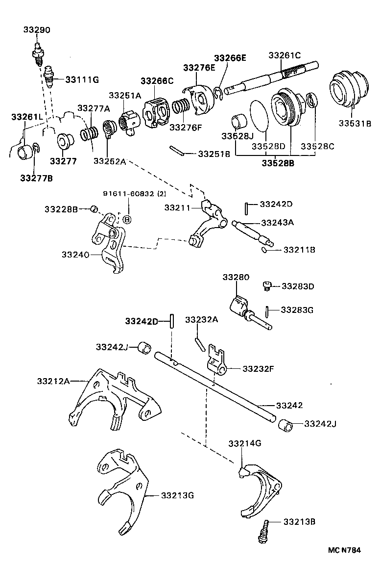 33212-12030 FORK, GEAR SHIFT, NO.1 product image