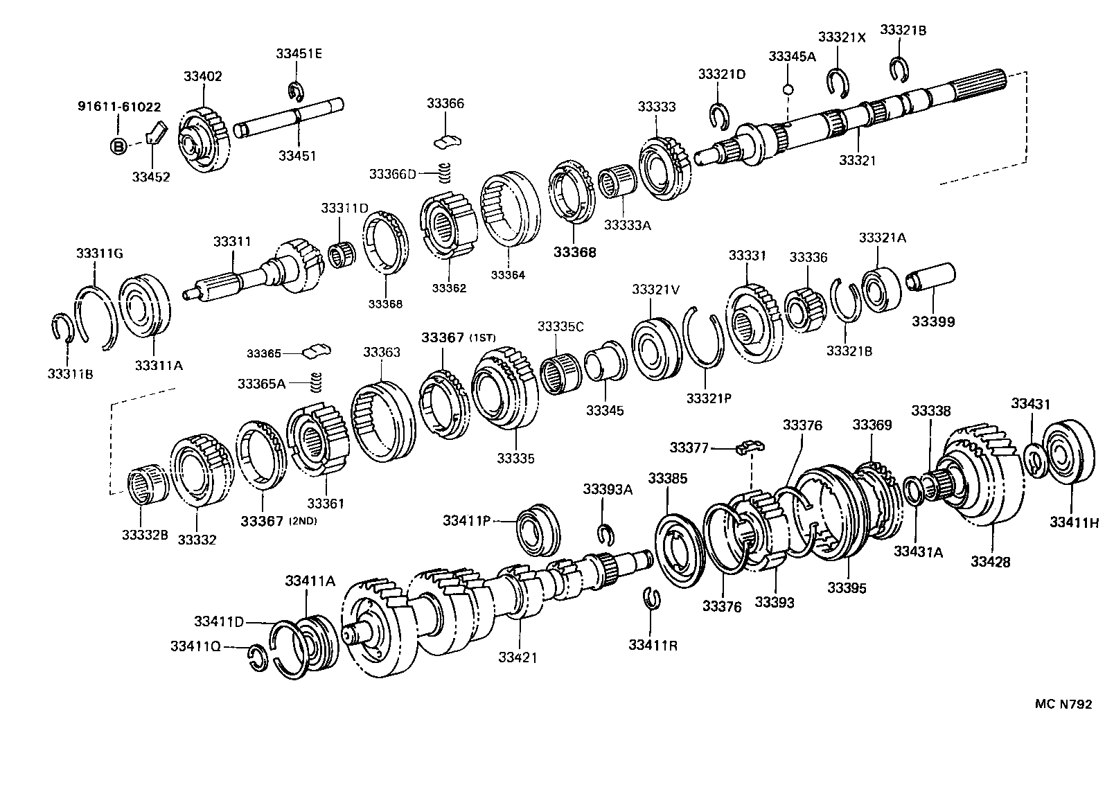 33033-35110 GEAR, 2ND product image