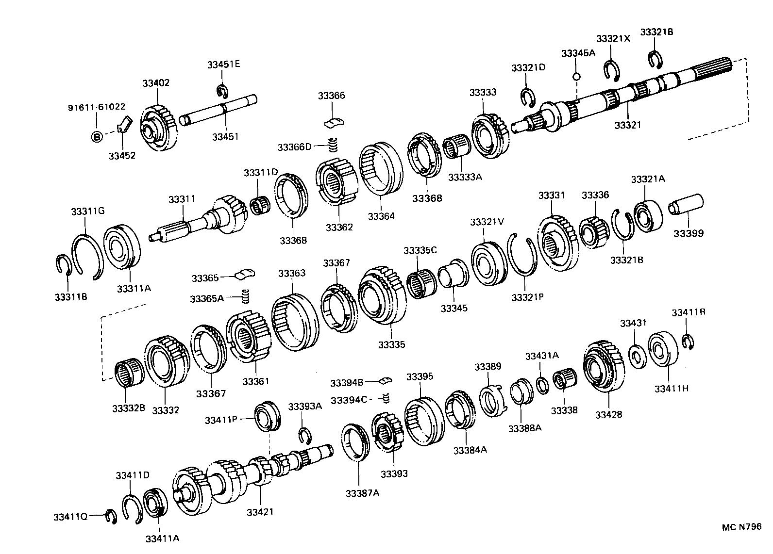33033-35110 GEAR, 2ND product image