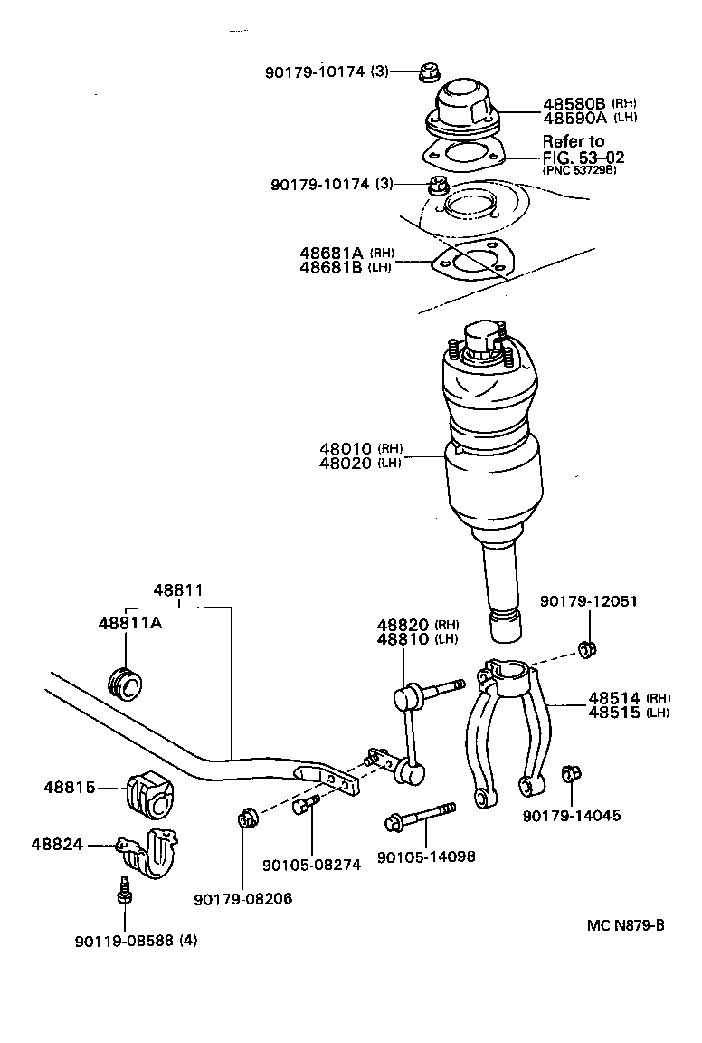 48131-30840 SPRING, FRONT COIL, RH product image
