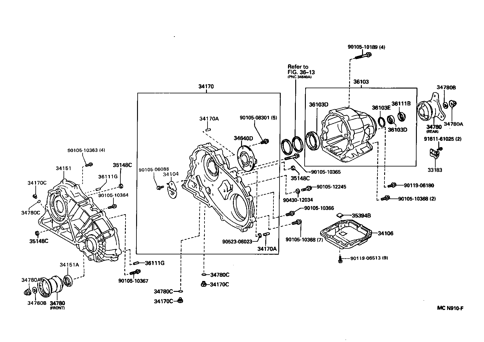 36101-30010 CASE SUB-ASSY, TRANSFER product image