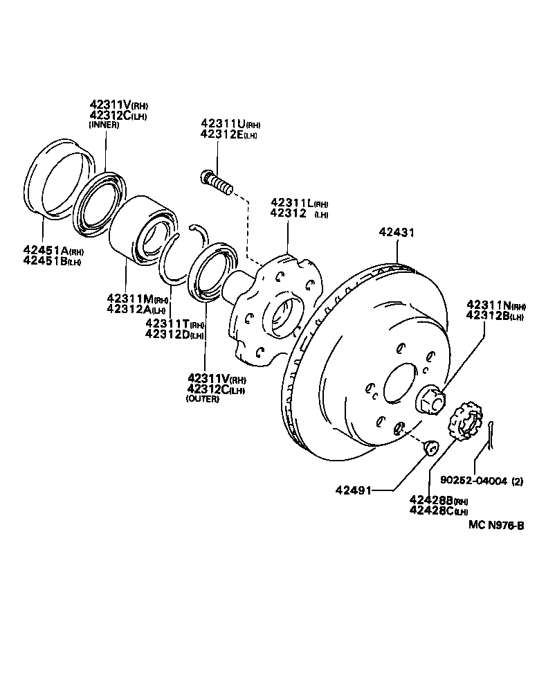 42330-22040 SHAFT ASSY, REAR DRIVE, RH product image
