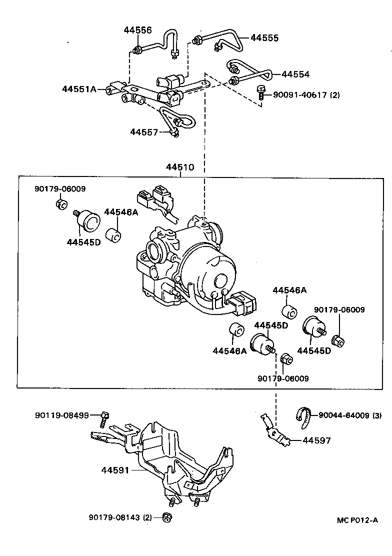 44510-22090 ACTUATOR ASSY, BRAKE product image