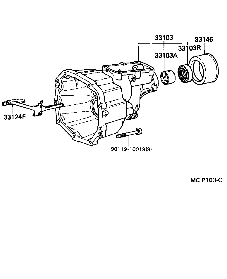 33106-30040 PIPE, OIL RECEIVER, NO.1(FOR EXTENSION HOUSING) product image