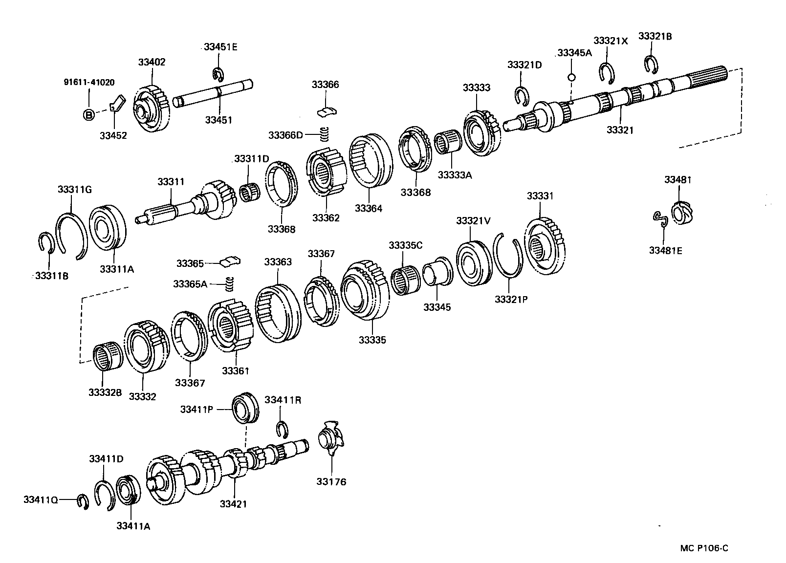 33481-14031 GEAR, SPEEDOMETER DRIVE (MTM) product image