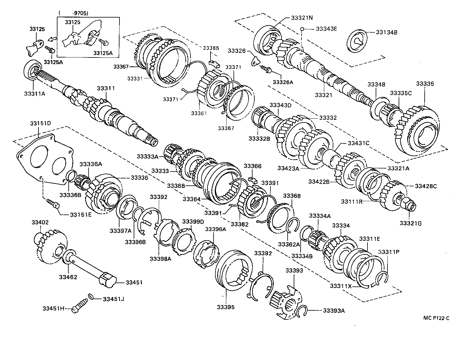 33036-12061 GEAR, 5TH product image