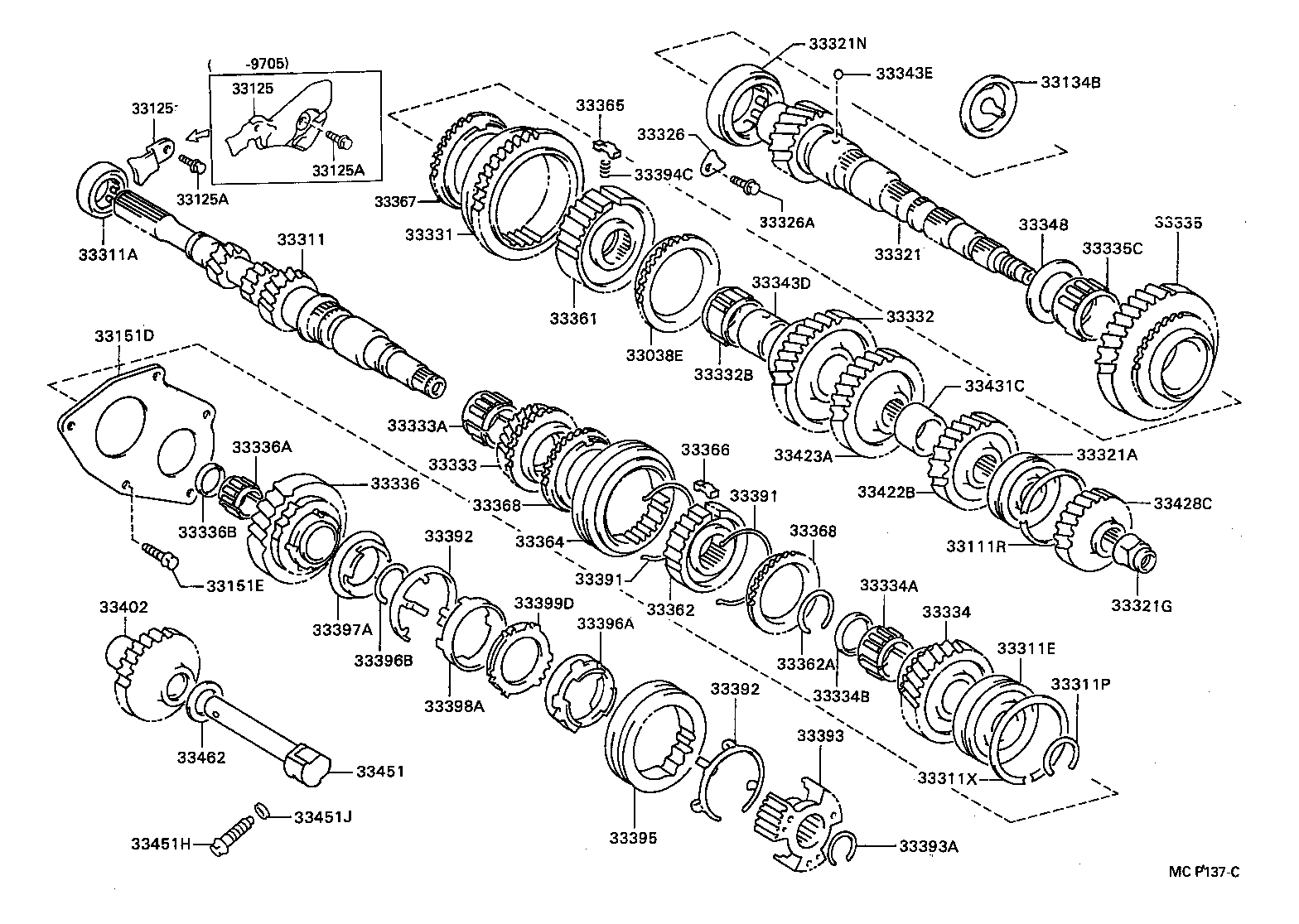 33036-12061 GEAR, 5TH product image