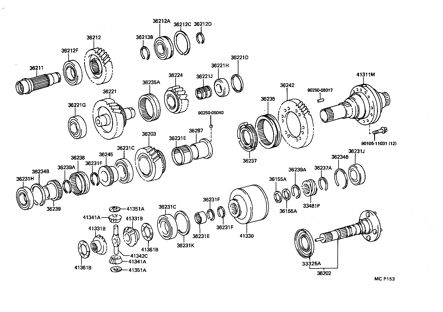36155-60030 RING, TRANSFER OIL SEAL product image