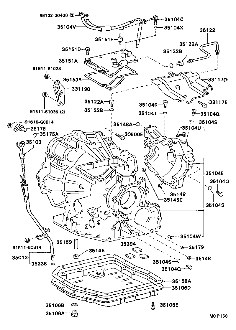 35104-32063 CASE SUB-ASSY, AUTOMATIC TRANSAXLE product image