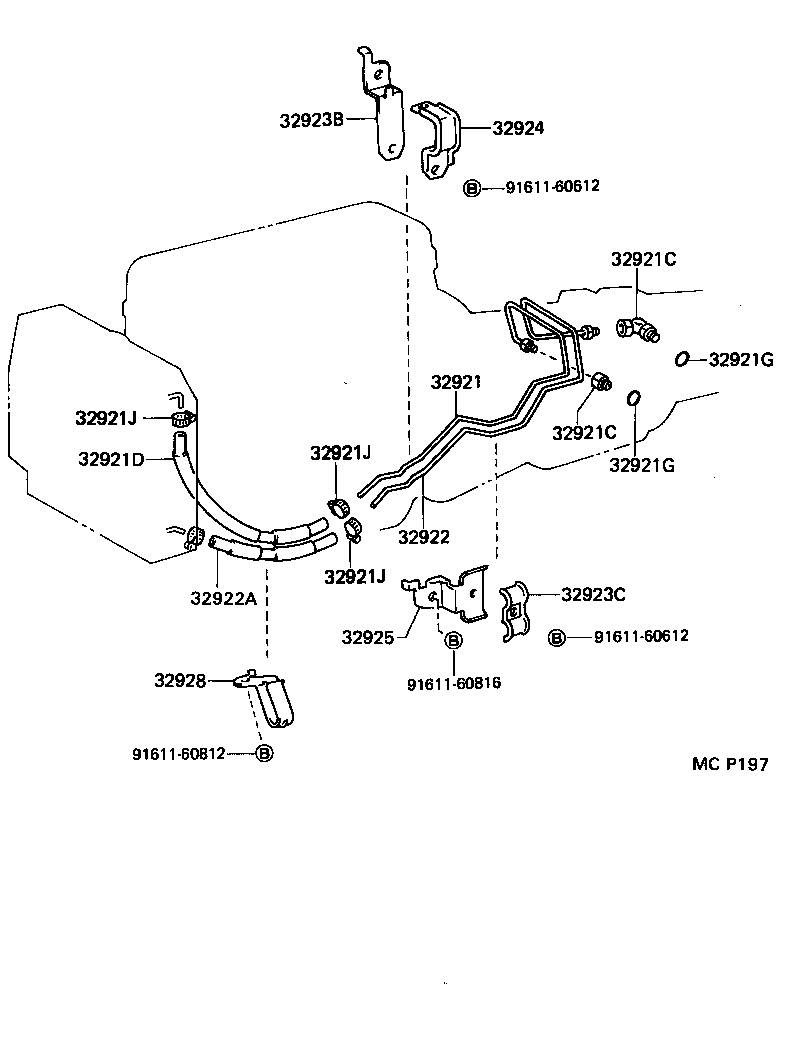 32922-28060 TUBE, OIL COOLER OUTLET, NO.1 product image