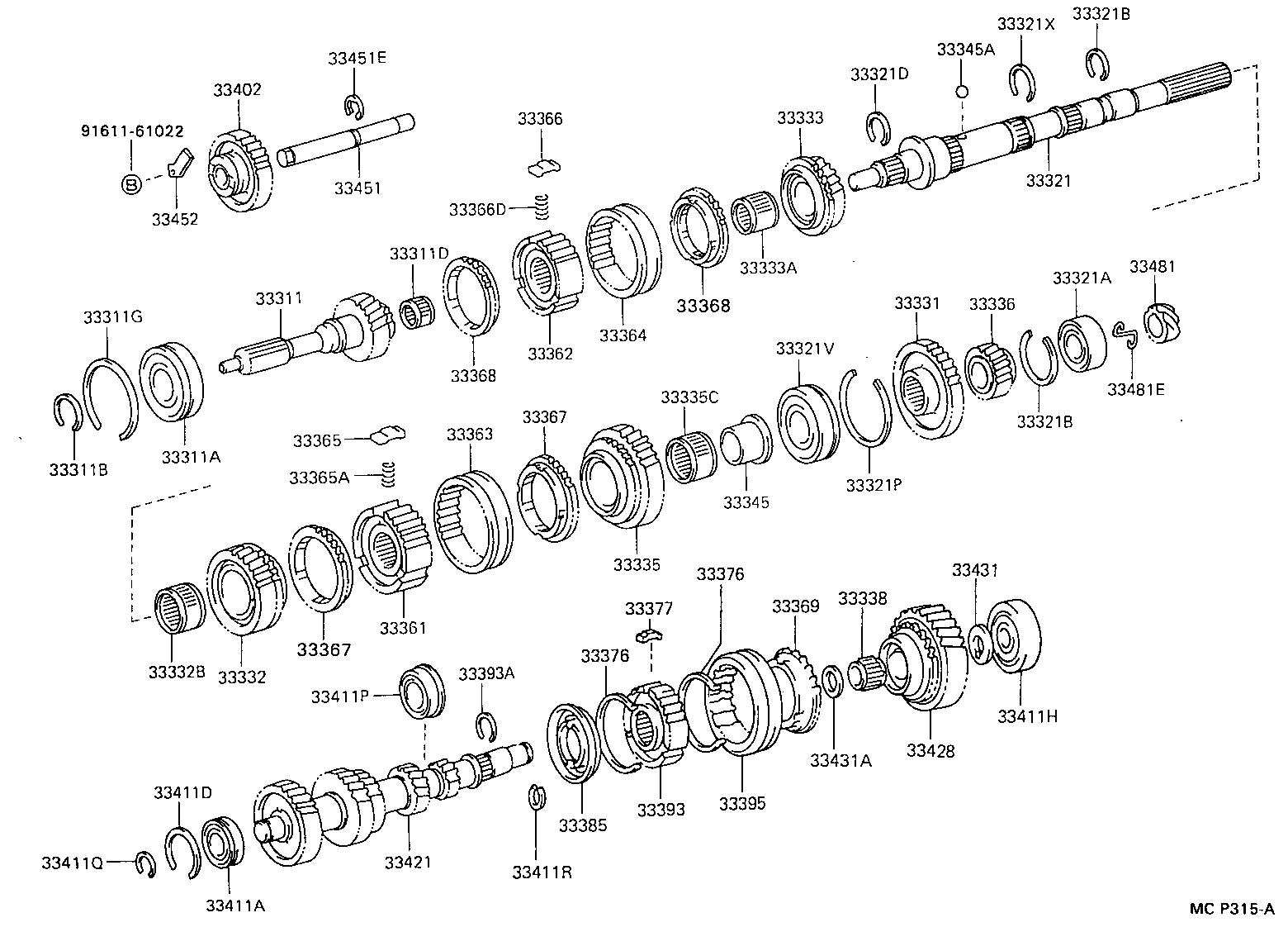 33481-14031 GEAR, SPEEDOMETER DRIVE (MTM) product image