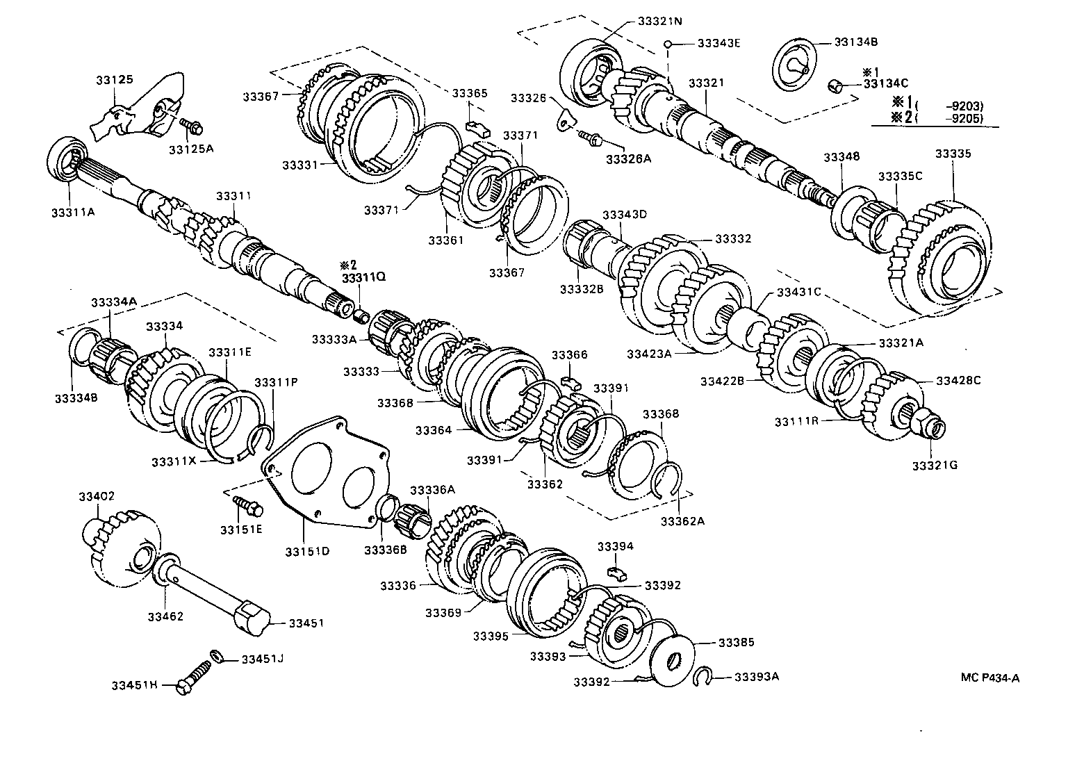 33036-12061 GEAR, 5TH product image