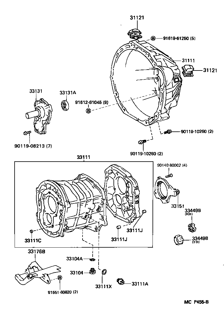 33101-0W040 CASE SUB-ASSY, MANUAL TRANSMISSION product image