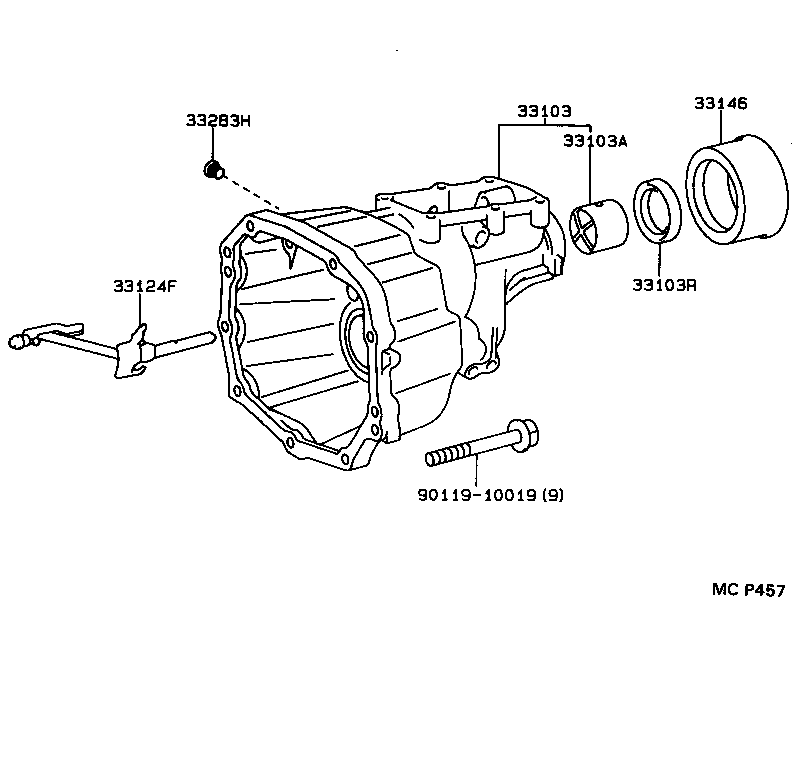 90080-31029 SEAL, OIL(FOR MANUAL TRANSMISSION EXTENSION HOUSING) product image