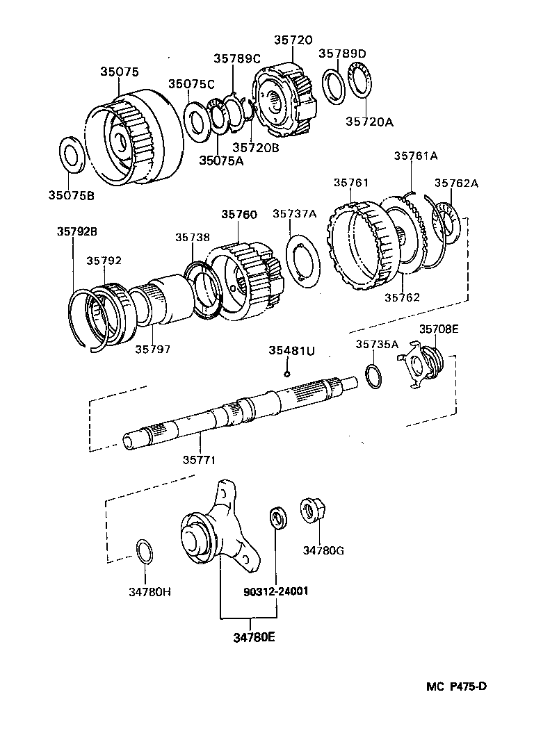 90179-22018 NUT (FOR ATM FRANGE YOKE) product image