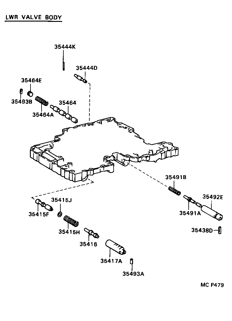 35211-50010 SLEEVE, LOCK UP CONTROL VALVE product image