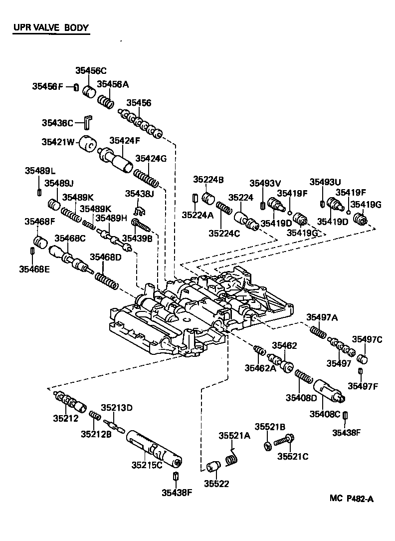 35211-50010 SLEEVE, LOCK UP CONTROL VALVE product image