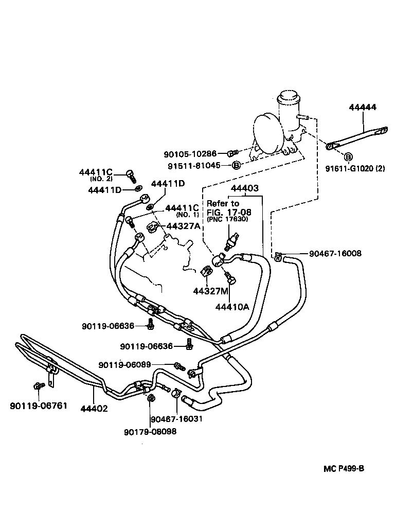 44402-14231 COOLER SUB-ASSY, POWER STEERING OIL, NO.1 product image