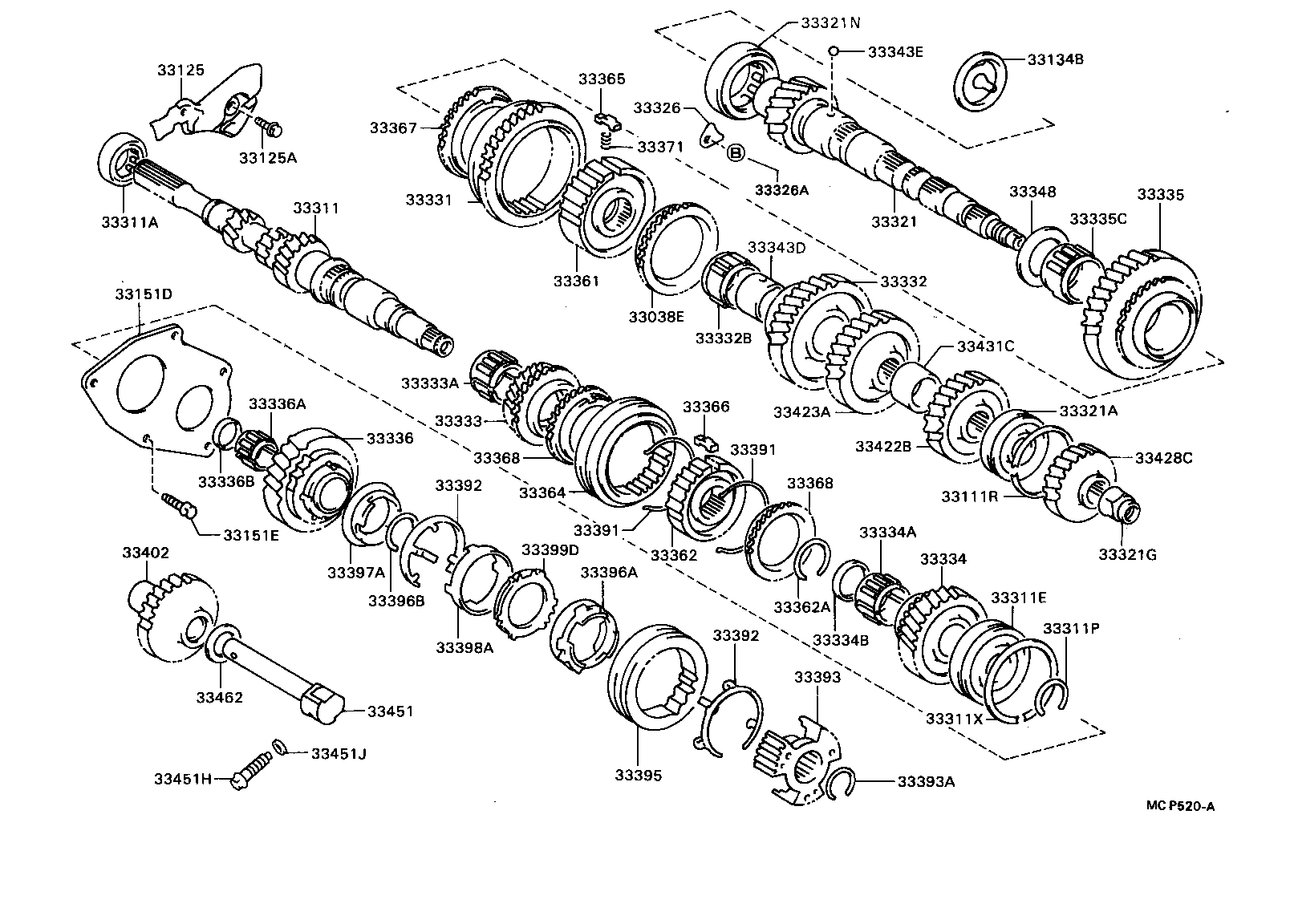 33034-20060 GEAR, 3RD product image
