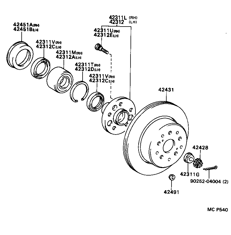 42330-24030 SHAFT ASSY, REAR DRIVE, RH product image