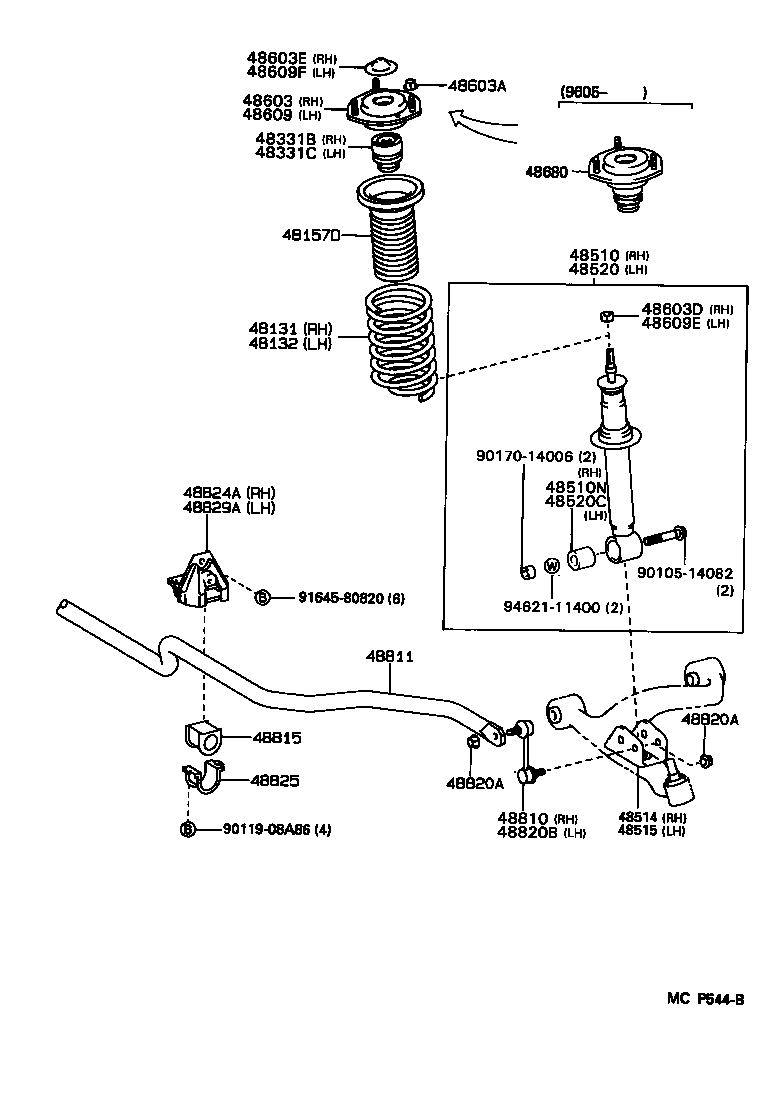 48131-1D670 SPRING, FRONT COIL, RH product image