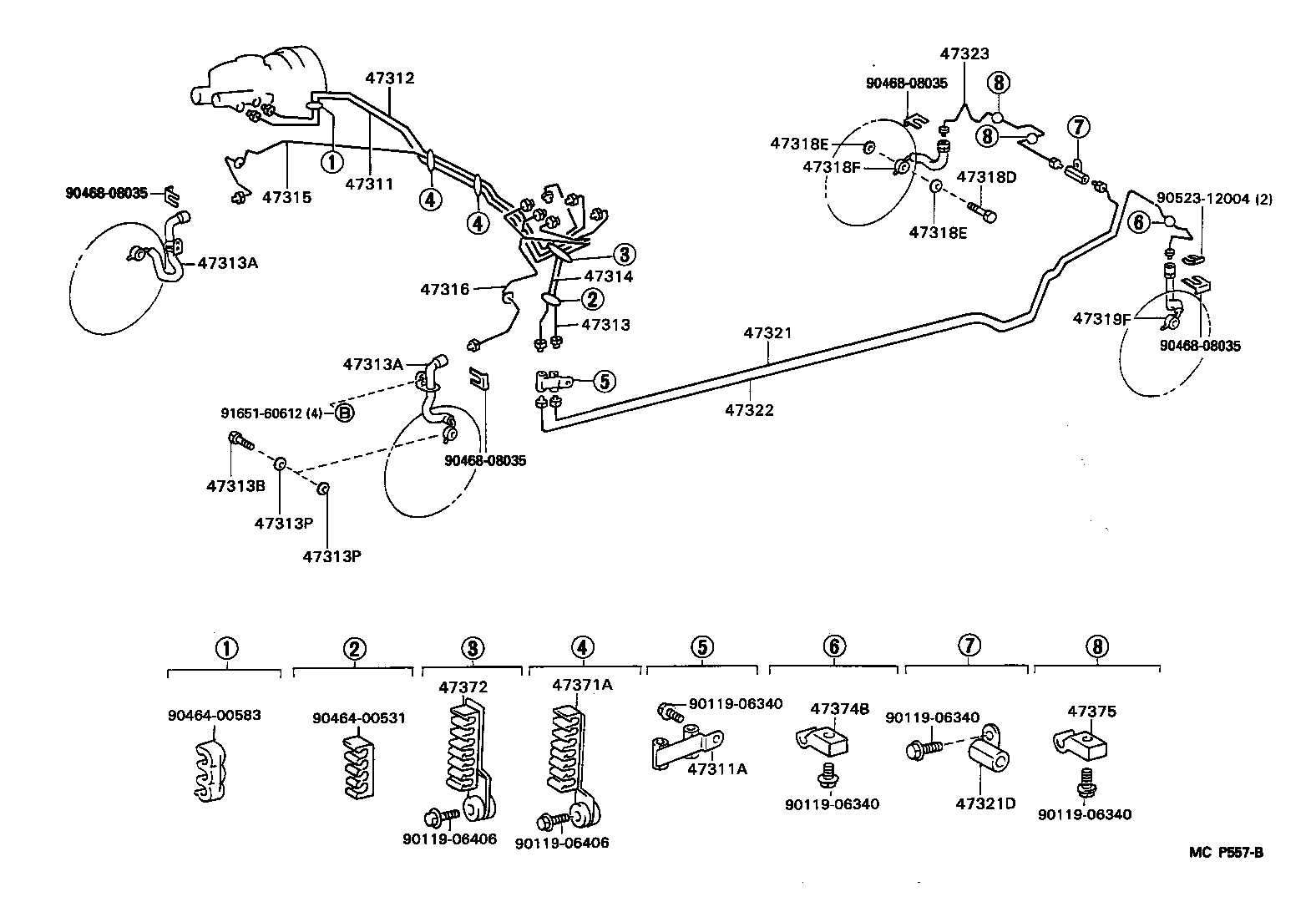 44590-14010 BRACKET ASSY, BRAKE ACTUATOR product image