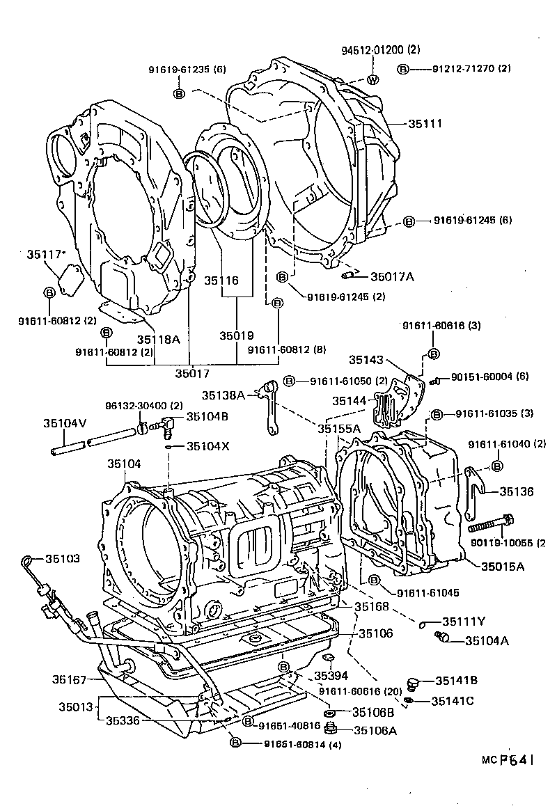 35106-60041 PAN SUB-ASSY, AUTOMATIC TRANSMISSION OIL product image