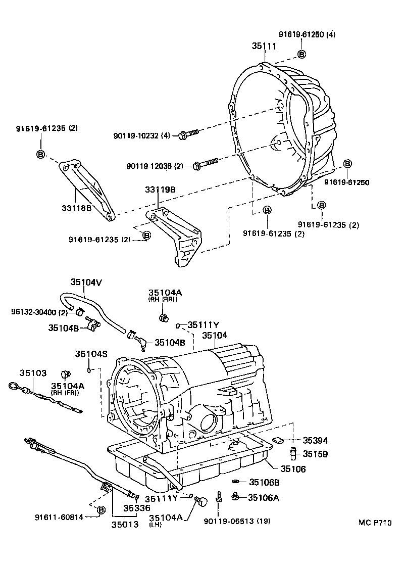35111-60080 HOUSING, AUTOMATIC TRANSMISSION product image