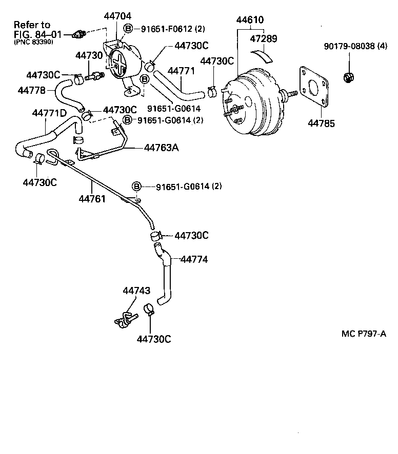 04443-35930 BOOSTER KIT, BRAKE product image