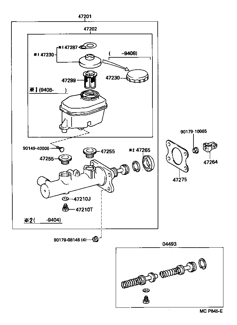 47202-35320 RESERVOIR SUB-ASSY, BRAKE MASTER CYLINDER product image