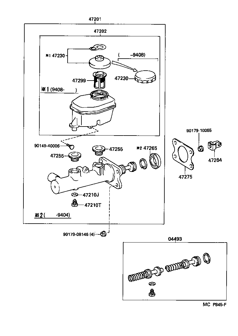 47201-3D030 CYLINDER SUB-ASSY, BRAKE MASTER product image