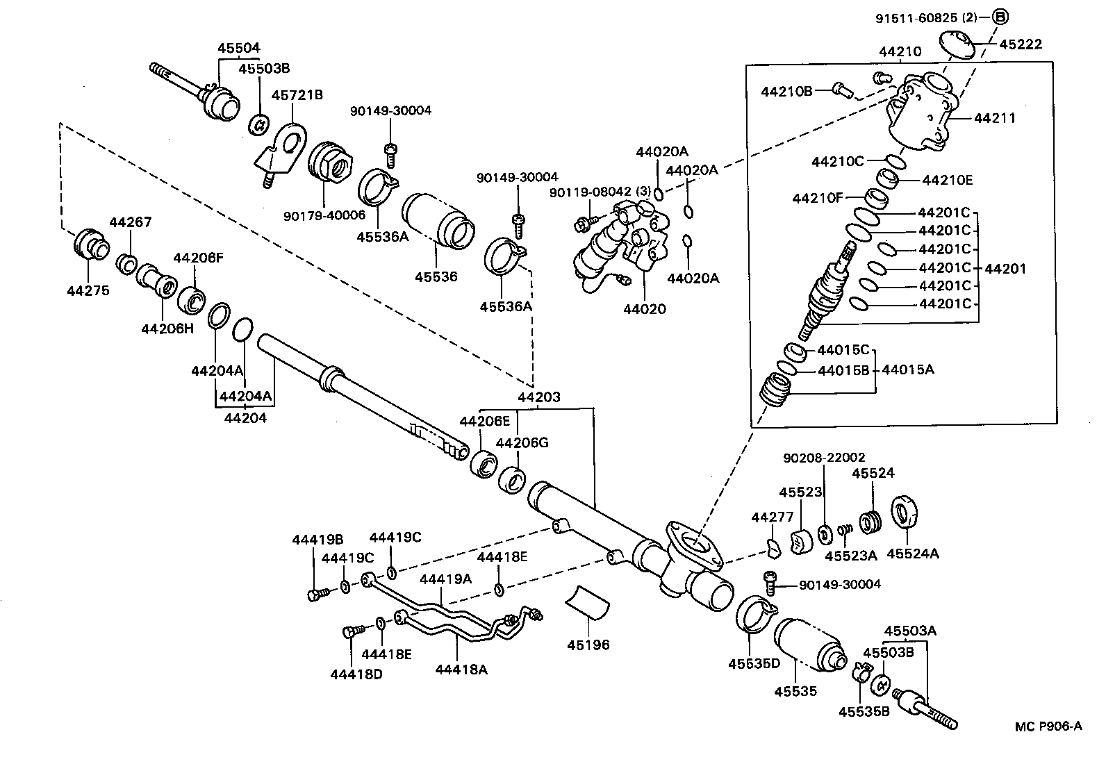 44015-22030 NUT SUB-ASSY, BEARING GUIDE product image