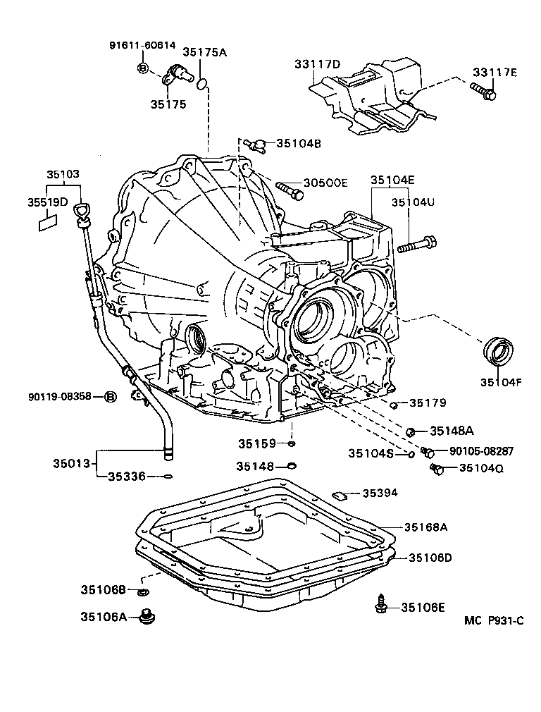 33117-32060 PROTECTOR, AUTOMATIC TRANSMISSION CASE product image