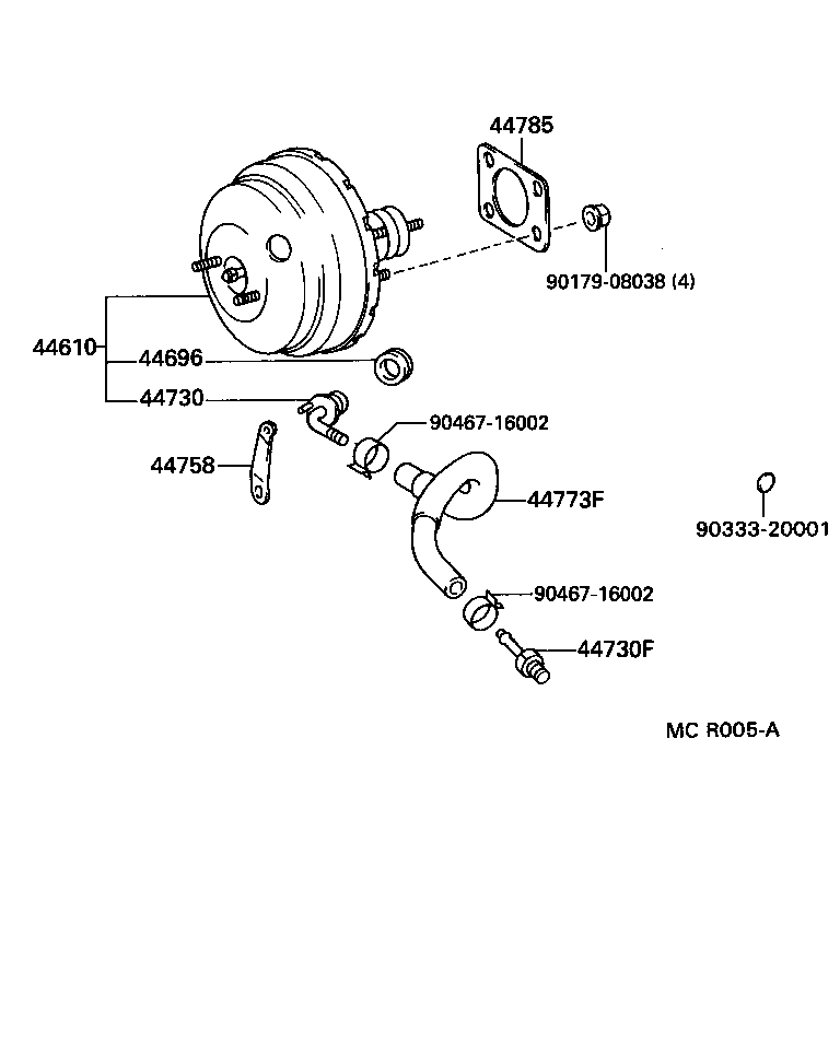 44610-2D720 BOOSTER ASSY, BRAKE product image