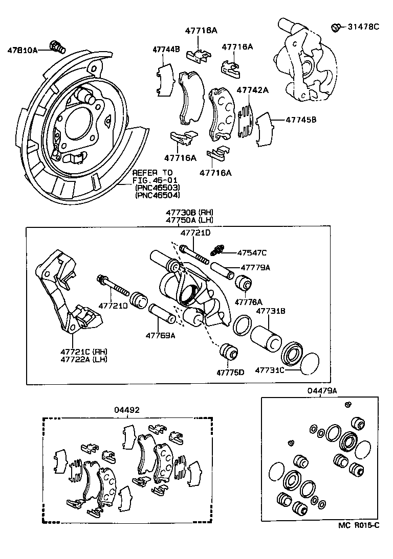 47748-14090 SPRING, ANTI-RATTLE, NO.1(FOR REAR DISC BRAKE) product image