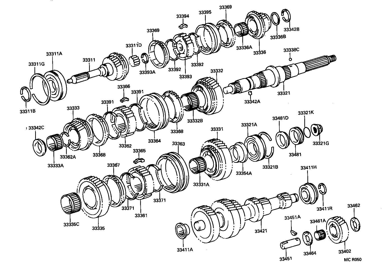 33336-36170 GEAR, 5TH product image