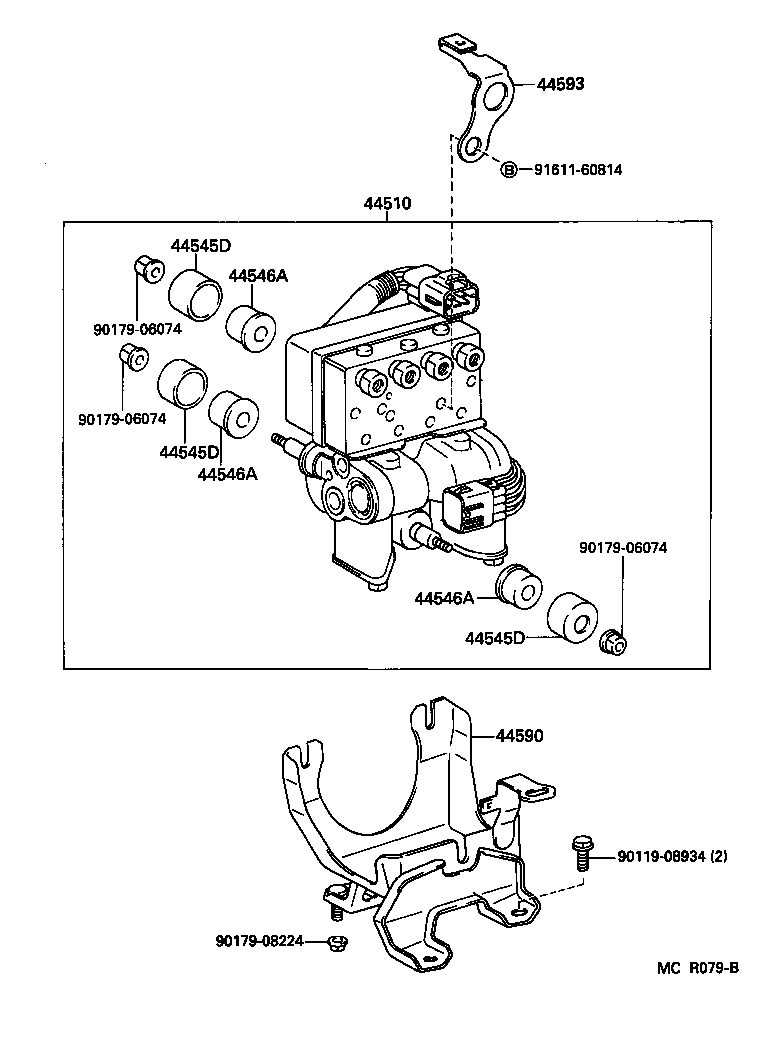 44510-20150 ACTUATOR ASSY, BRAKE product image