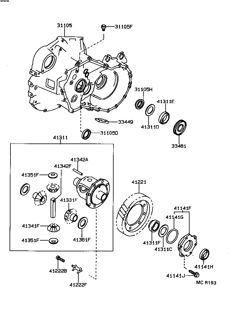 33481-32070 GEAR, SPEEDOMETER DRIVE (MTM) product image