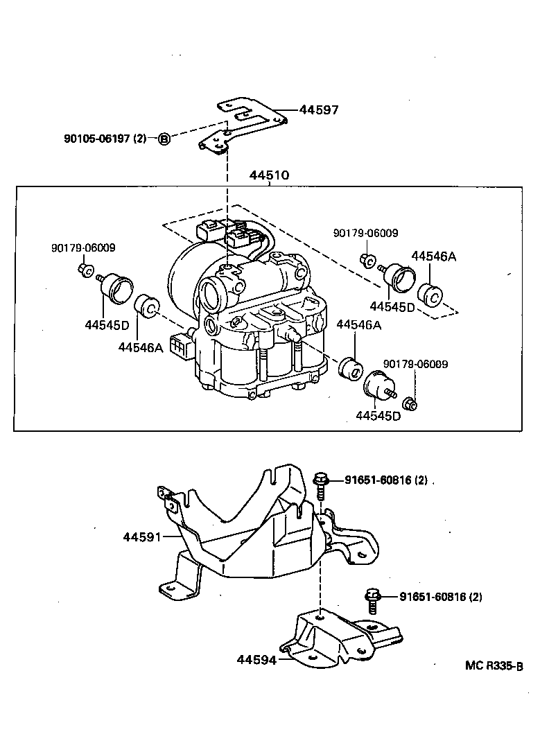 44510-28040 ACTUATOR ASSY, BRAKE product image