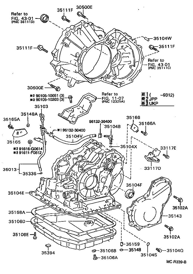 35101-20033 CASE & COVER SUB-ASSY, TRANSAXLE product image