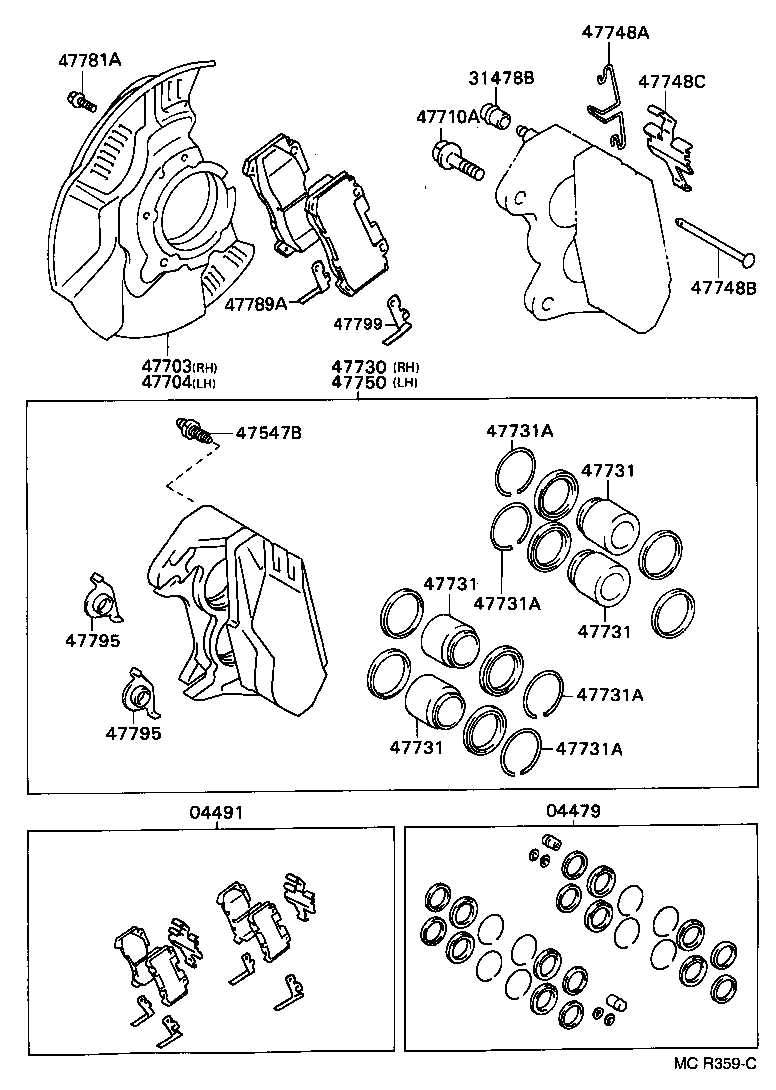 04465-20120 PAD KIT, DISC BRAKE, FRONT product image