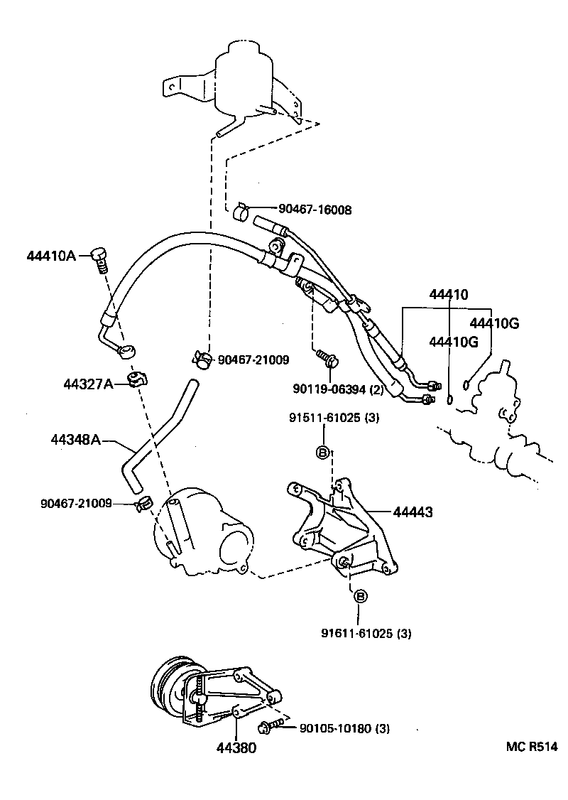 44446-10040 STRUT, ADJUSTING product image