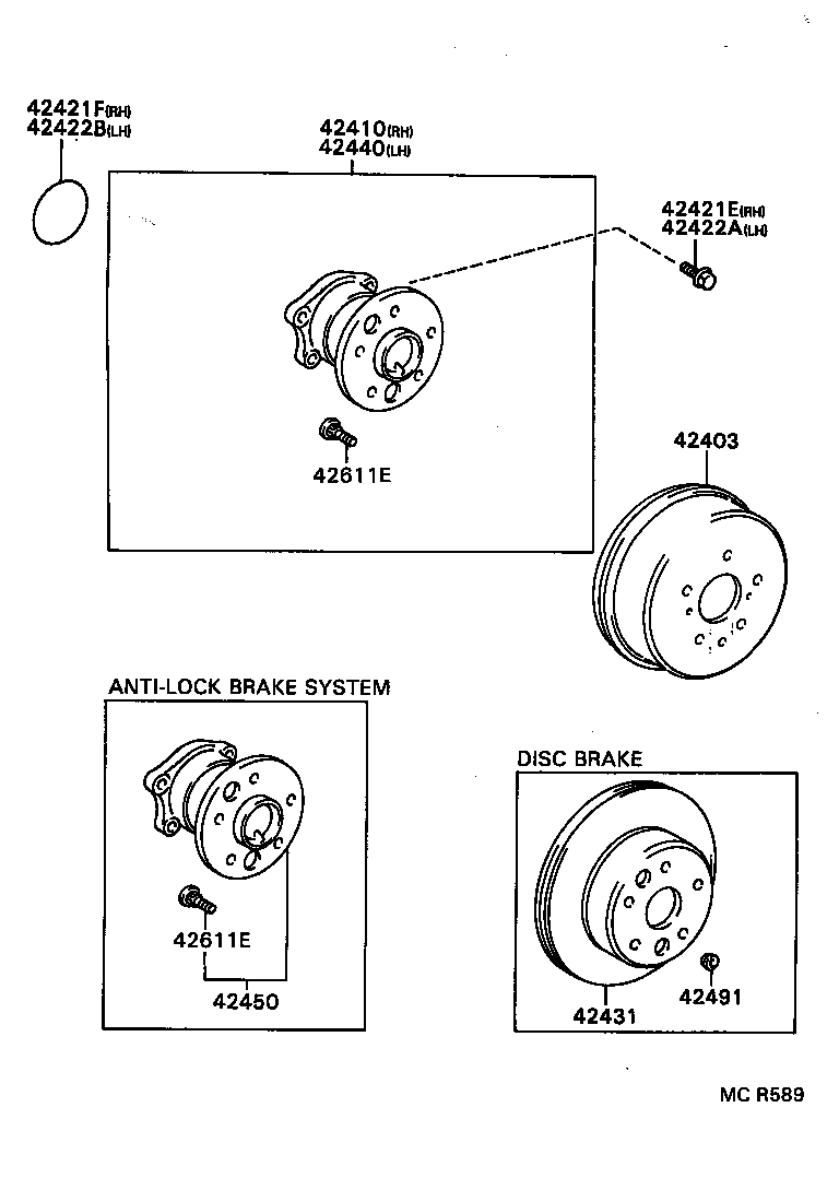 42431-20150 DISC, REAR product image