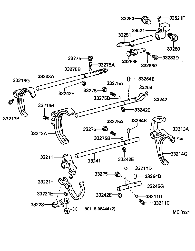 33230-35010 FORK, GEAR SHIFT, NO.3 product image