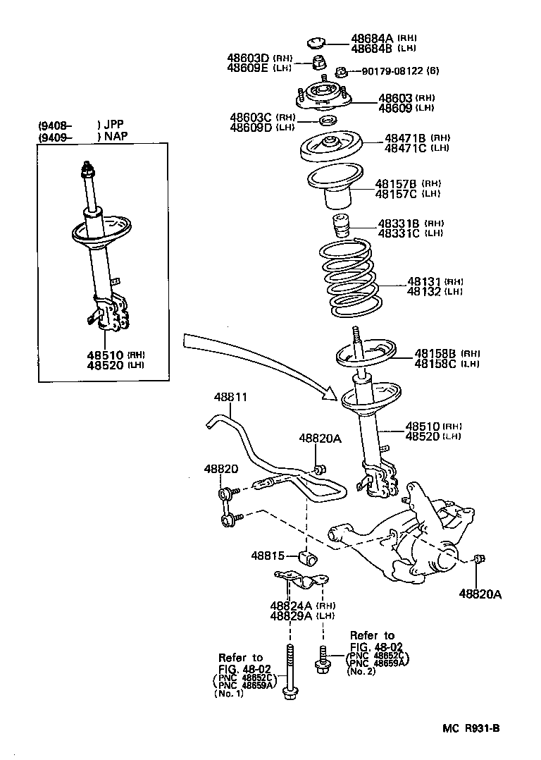 48157-12070 INSULATOR, FRONT COIL SPRING, UPPER RH product image