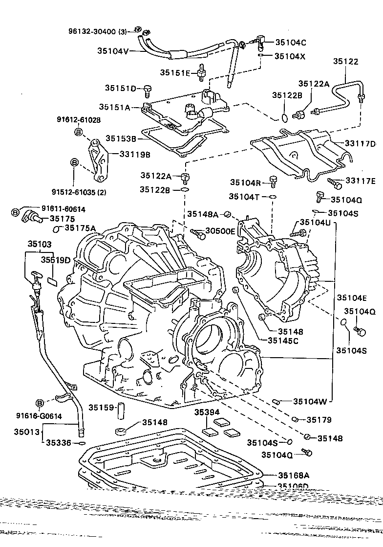 35104-32063 CASE SUB-ASSY, AUTOMATIC TRANSAXLE product image